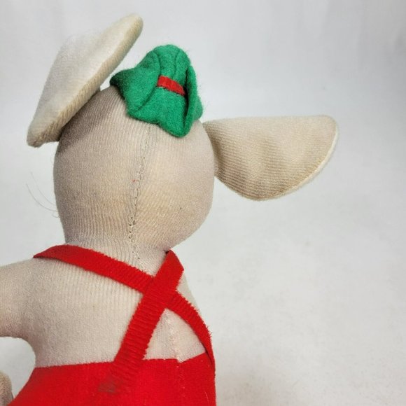 1979 Fun Farm Christmas Elf Helper Mouse Vintage 7" Stuffed Plush Toy *STAINS - Picture 11 of 11
